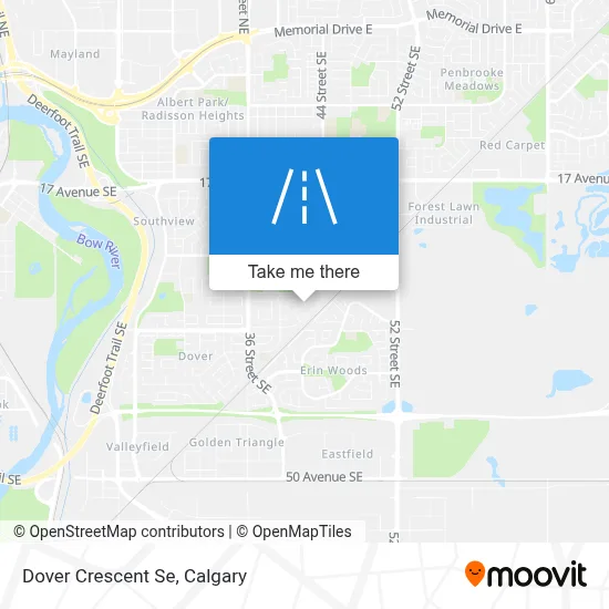 Dover Crescent Se map
