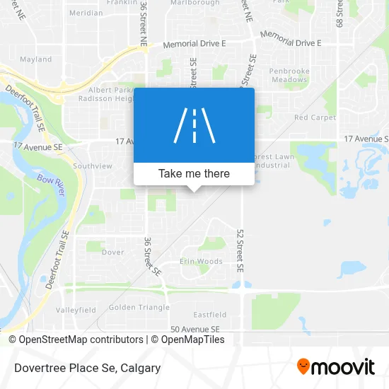 Dovertree Place Se map