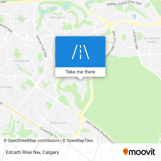 Edcath Rise Nw map
