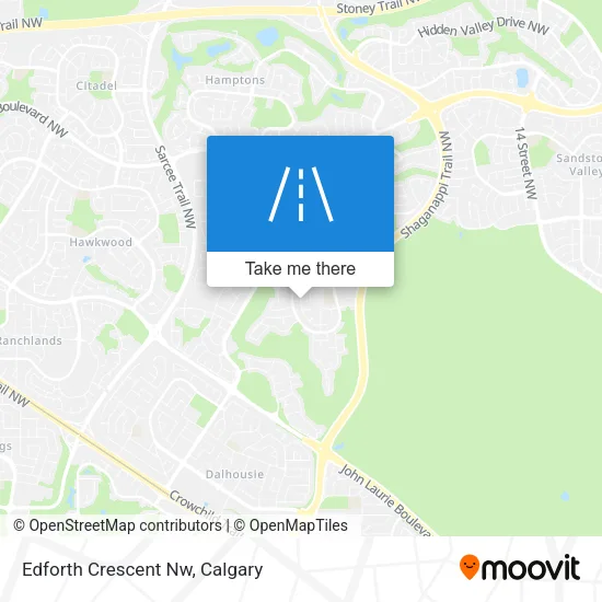 Edforth Crescent Nw map