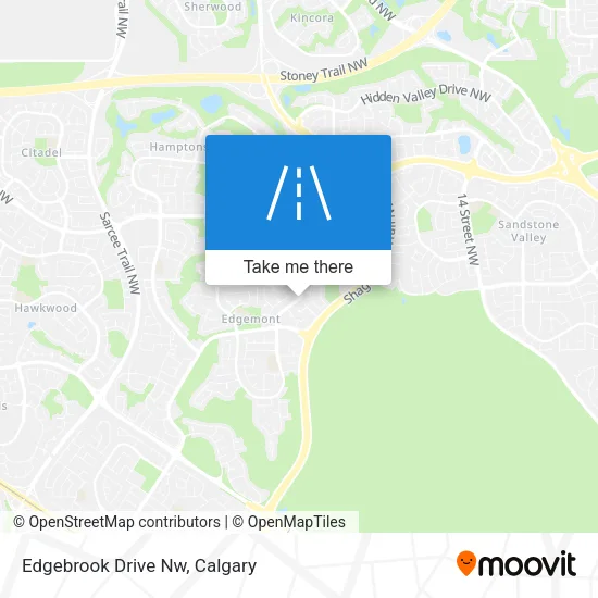 Edgebrook Drive Nw map