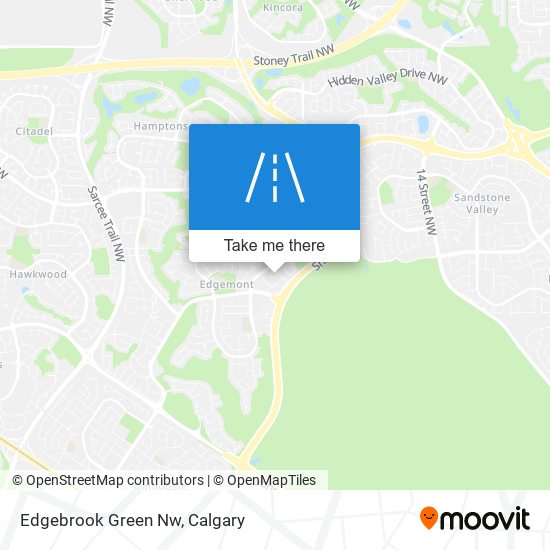 Edgebrook Green Nw map