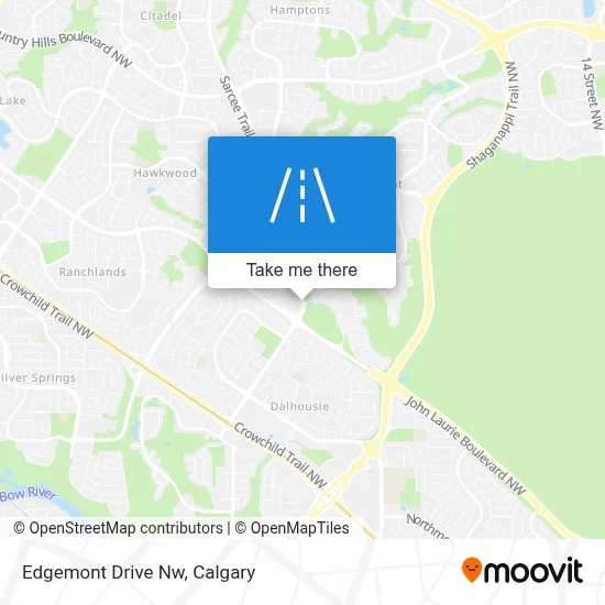 Edgemont Drive Nw map