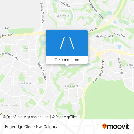 Edgeridge Close Nw map