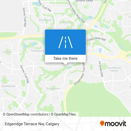 Edgeridge Terrace Nw map