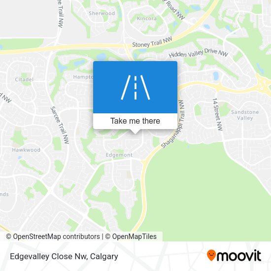Edgevalley Close Nw map
