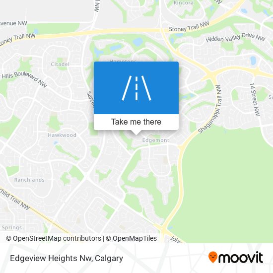 Edgeview Heights Nw map