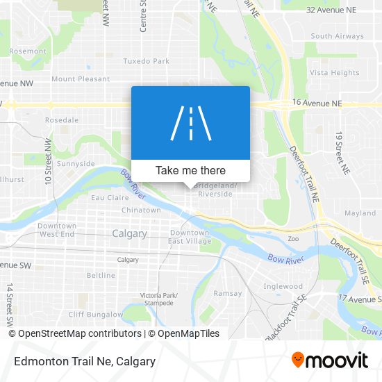 Edmonton Trail Ne map