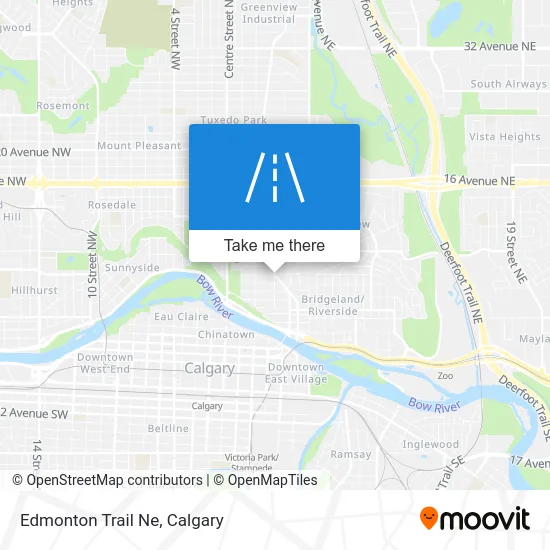 Edmonton Trail Ne map