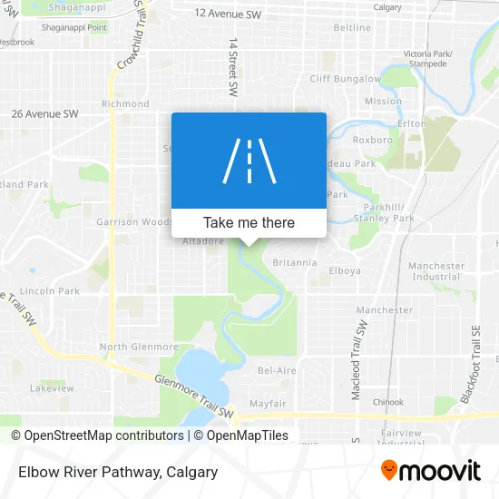 Elbow River Pathway plan