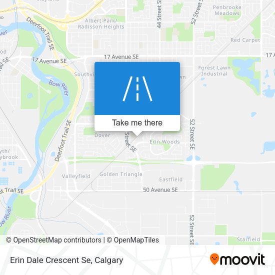 Erin Dale Crescent Se map