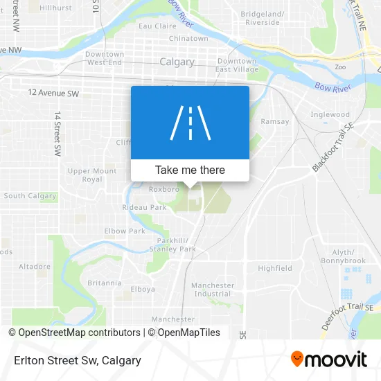 Erlton Street Sw map