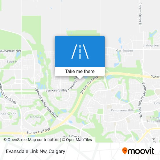 Evansdale Link Nw map