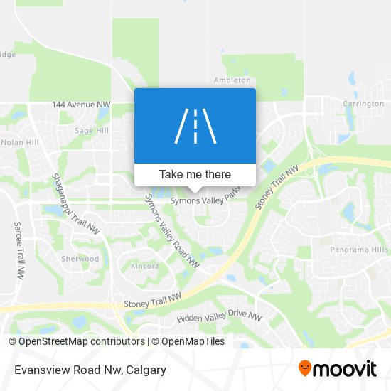 Evansview Road Nw map