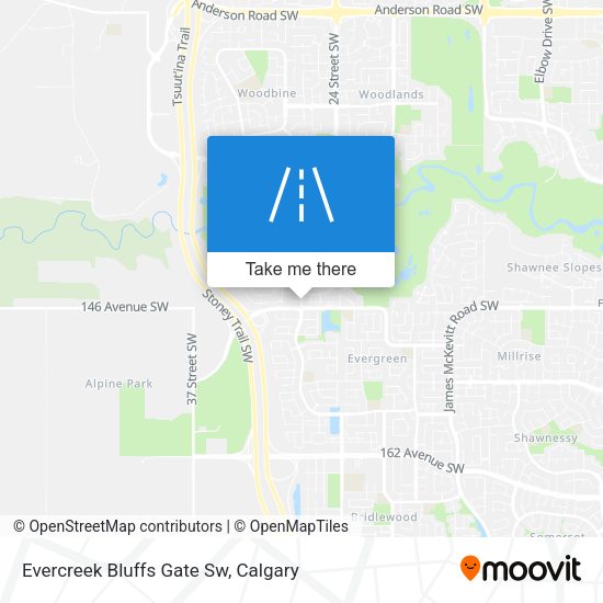 Evercreek Bluffs Gate Sw map