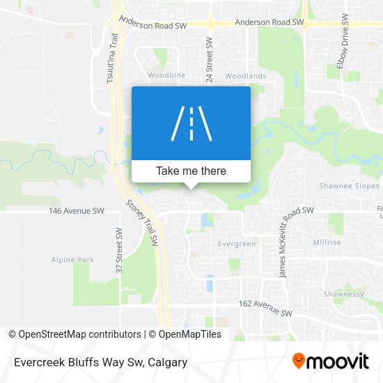 Evercreek Bluffs Way Sw map