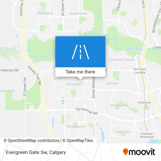 Evergreen Gate Sw map