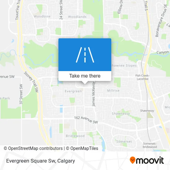 Evergreen Square Sw map