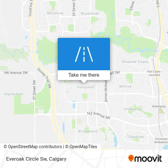Everoak Circle Sw map