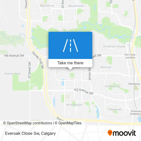 Everoak Close Sw map