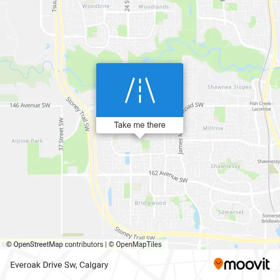 Everoak Drive Sw map