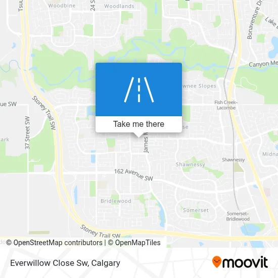 Everwillow Close Sw map