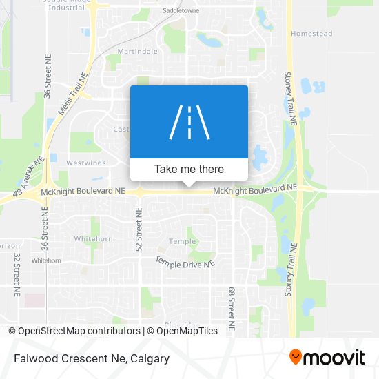 Falwood Crescent Ne map