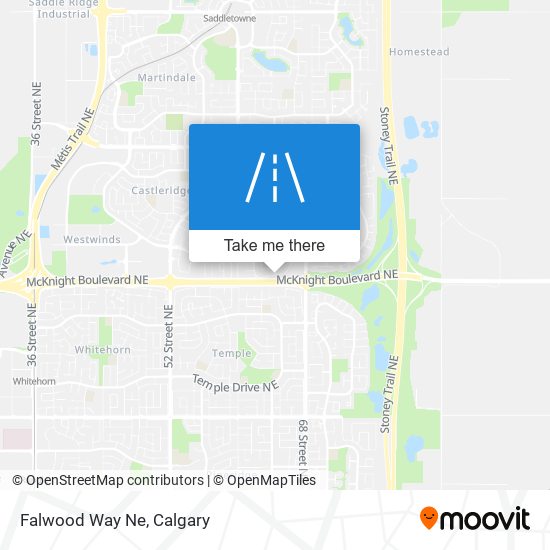 Falwood Way Ne map