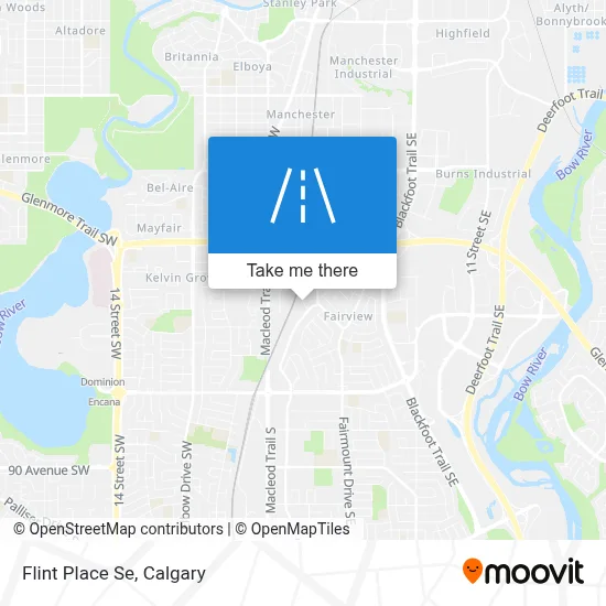Flint Place Se map
