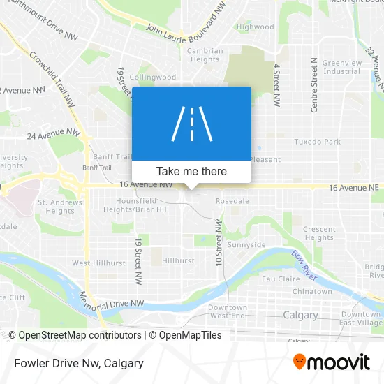 Fowler Drive Nw map