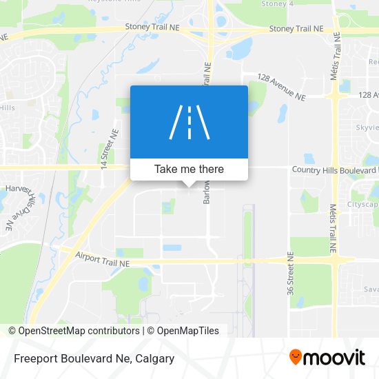 Freeport Boulevard Ne plan