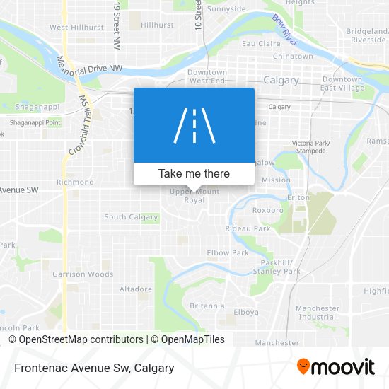 Frontenac Avenue Sw map