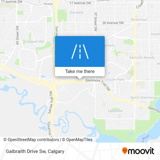 Galbraith Drive Sw map