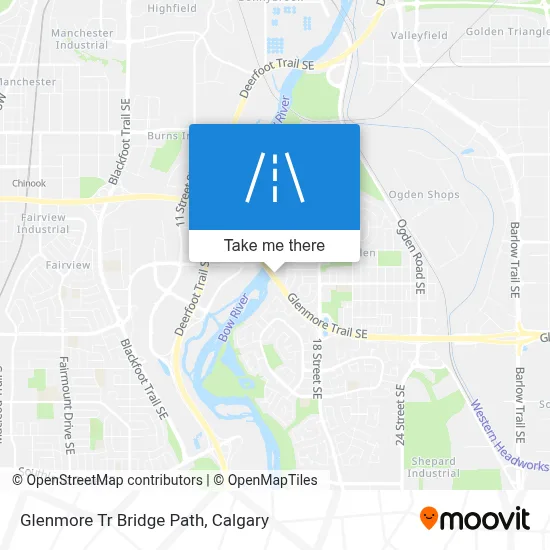 Glenmore Tr Bridge Path map