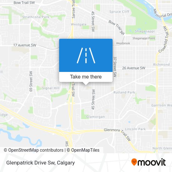 Glenpatrick Drive Sw map