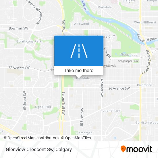 Glenview Crescent Sw map