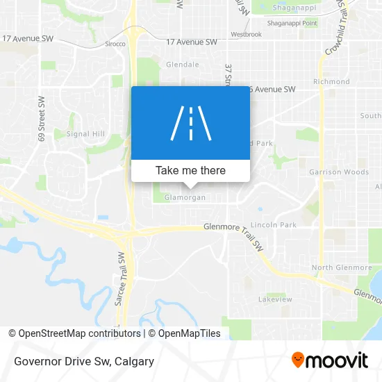 Governor Drive Sw map