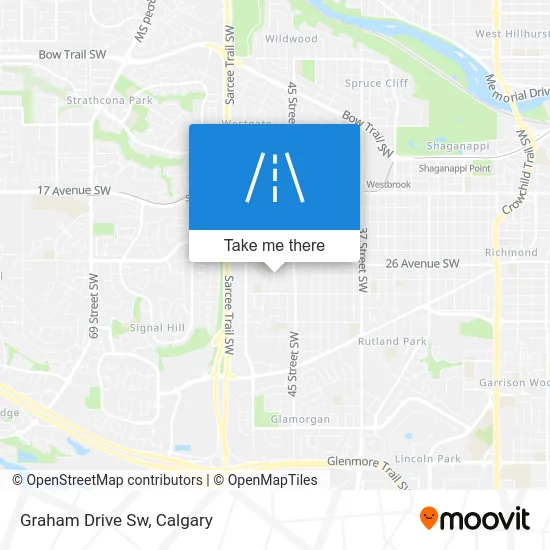 Graham Drive Sw map