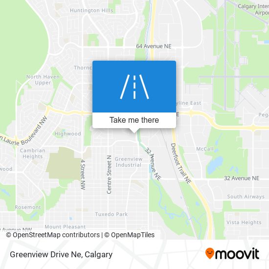 Greenview Drive Ne map