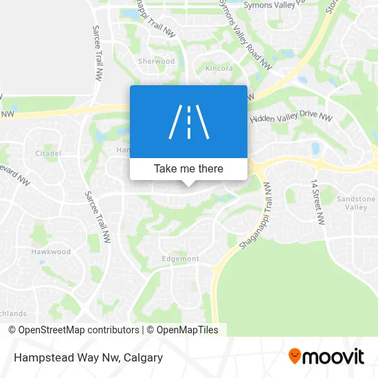 Hampstead Way Nw map