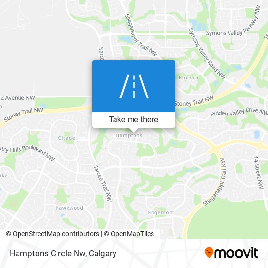 Hamptons Circle Nw map