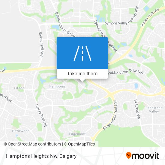 Hamptons Heights Nw map