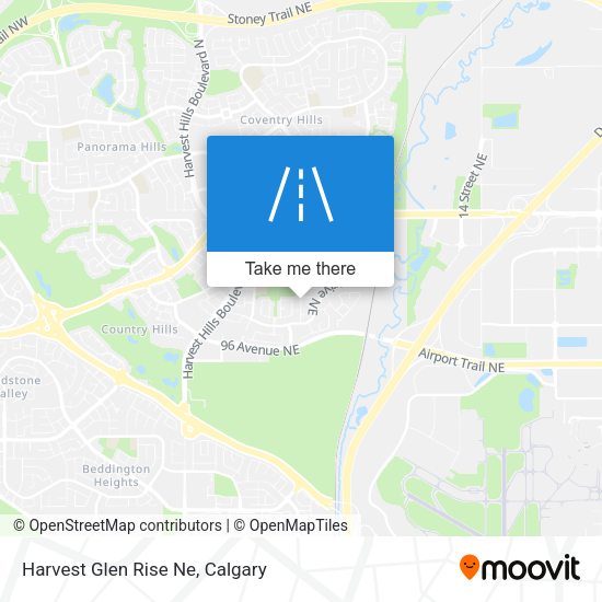 Harvest Glen Rise Ne map