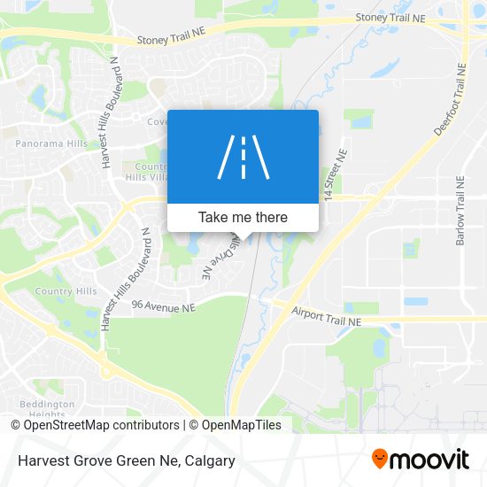 Harvest Grove Green Ne map