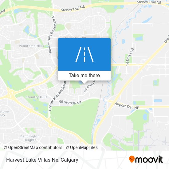 Harvest Lake Villas Ne map