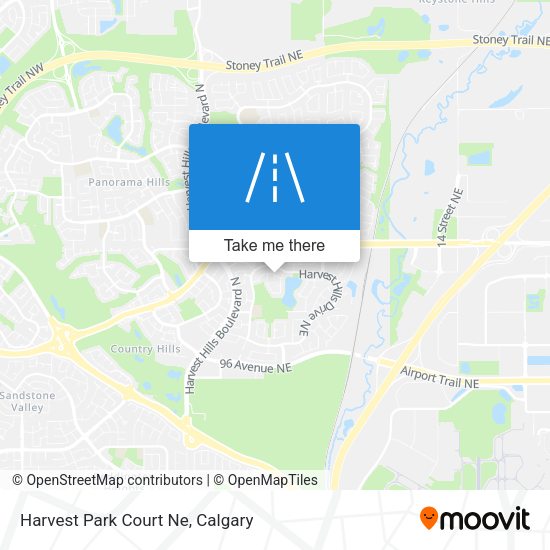 Harvest Park Court Ne map