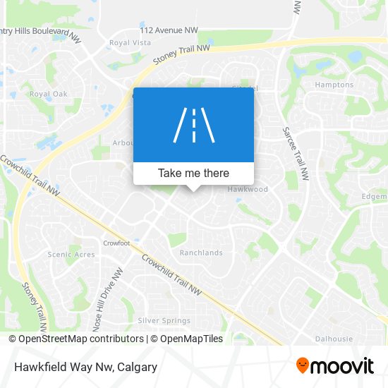 Hawkfield Way Nw map