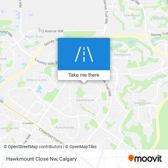 Hawkmount Close Nw map