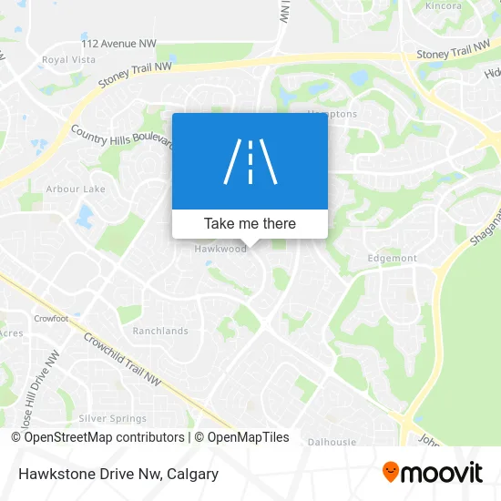 Hawkstone Drive Nw map