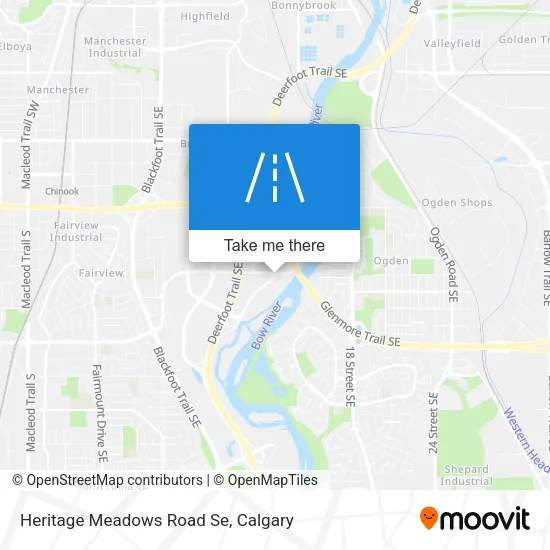 Heritage Meadows Road Se map